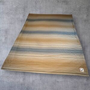 Vintage‎ REI Striped Camp Blanket Soft Brushed Cotton 68x42 Cabin Throw